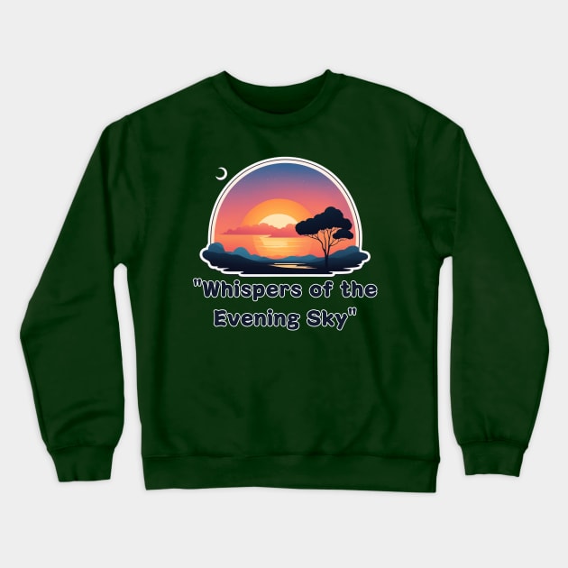 Whispers of the Evening Sky Crewneck Sweatshirt by abdellahyousra